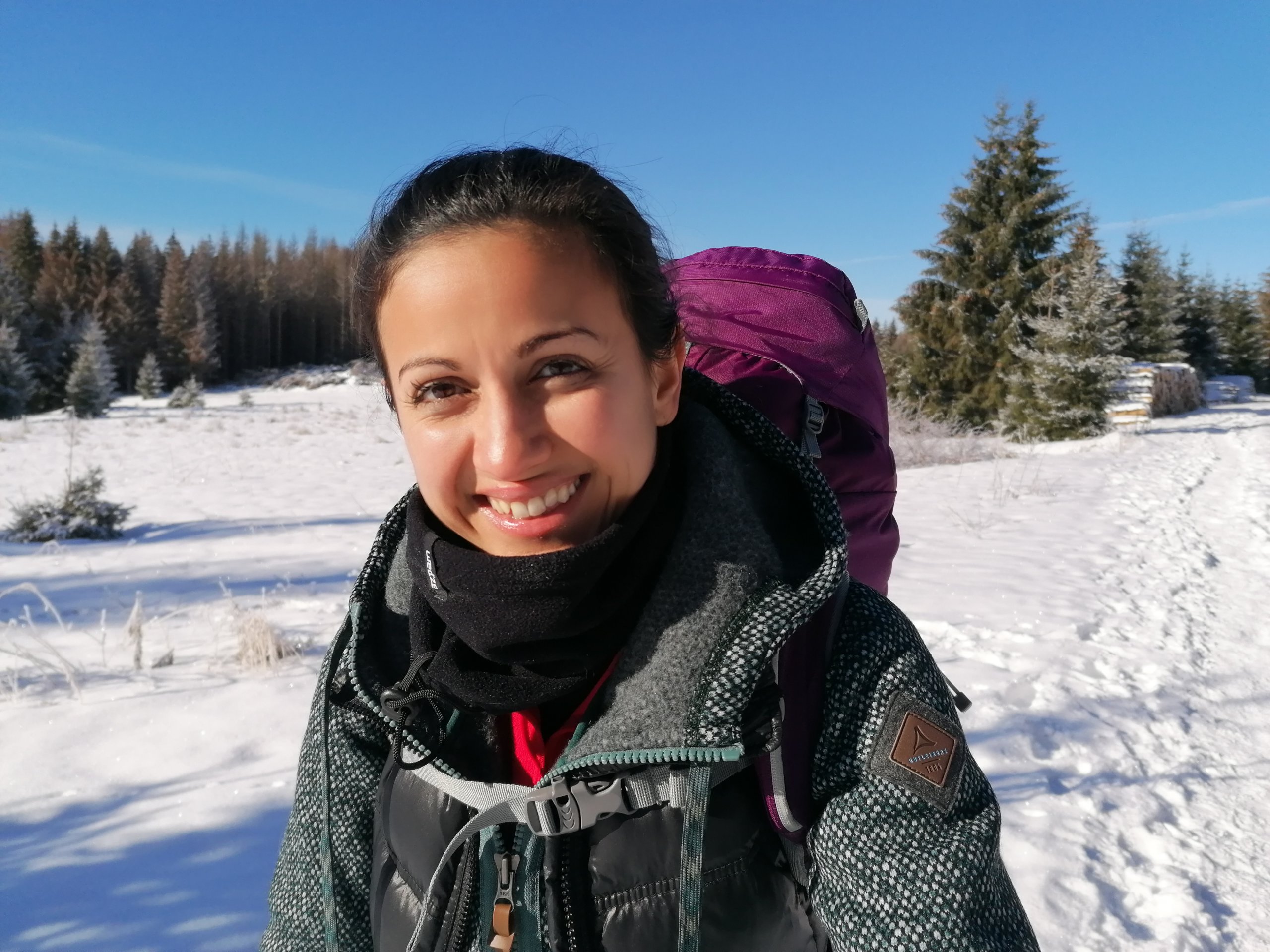 Sheida Nasseri-Jafar Teilnehmerin der Wintertrekkingtour im Harz. Mehr dazu liest du im Blogbeitrag
